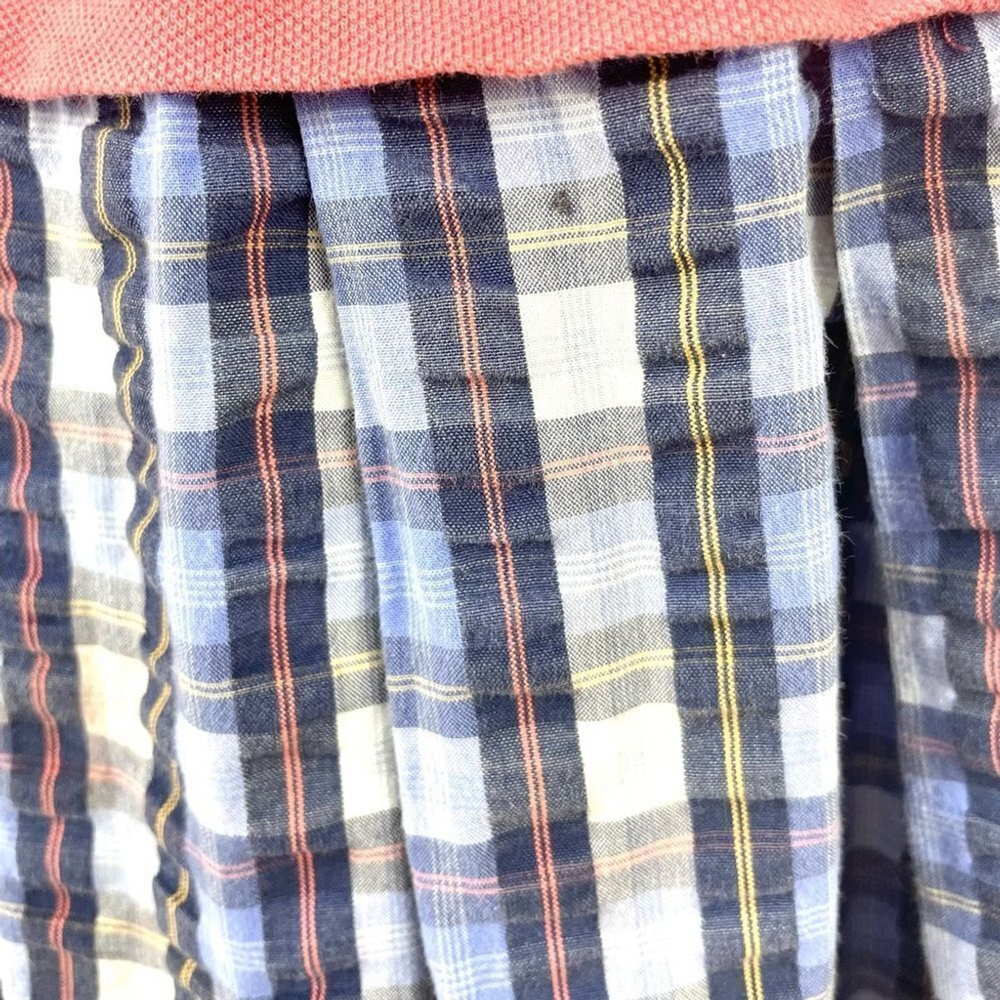 FENDI Pink And Blue Check FF Polo Dress Size 10 - Picture 8 of 10